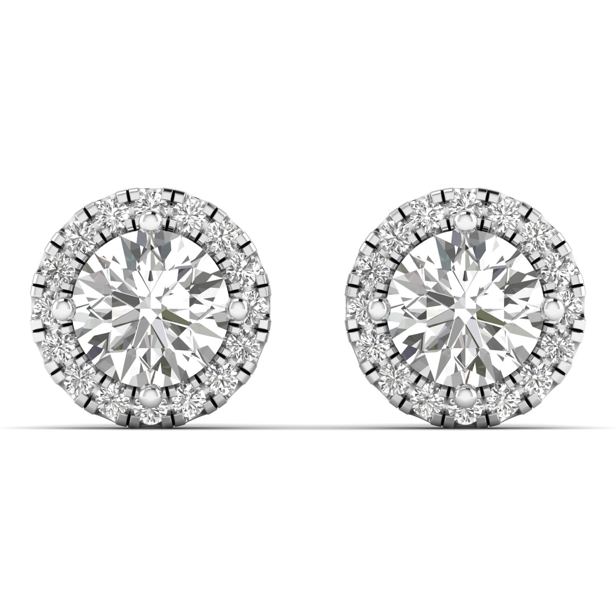 Halo Diamond Studs