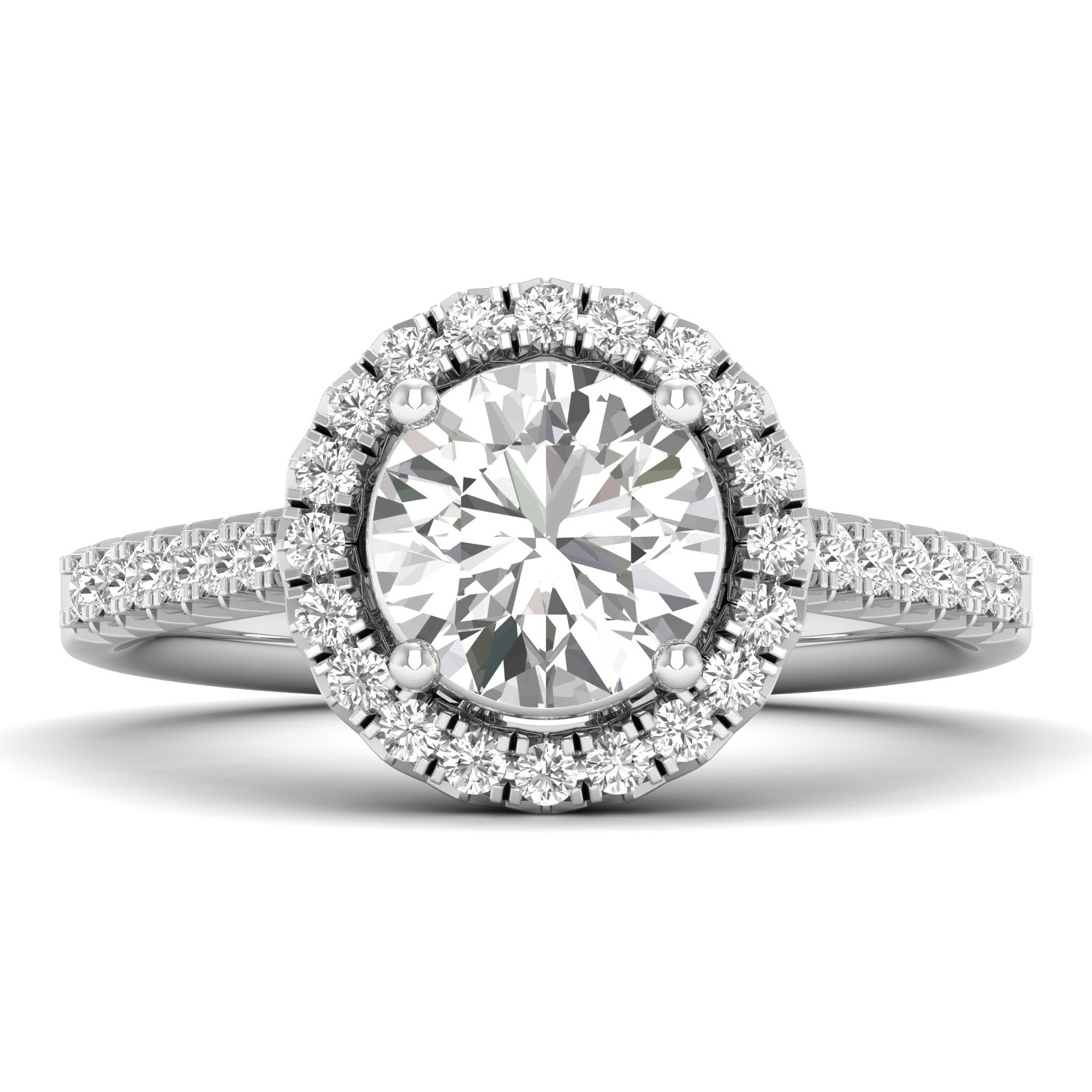 Aurora Halo Diamond Ring