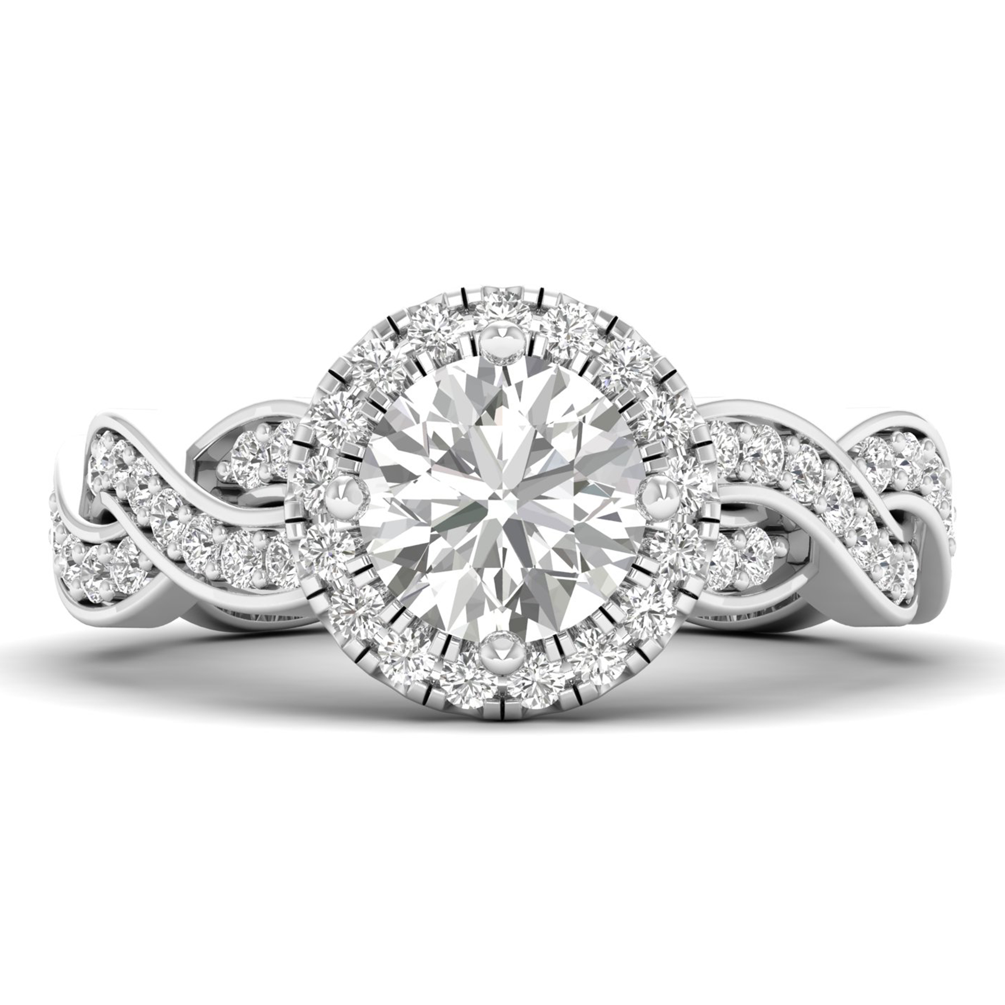 Infinity Twist Diamond Ring